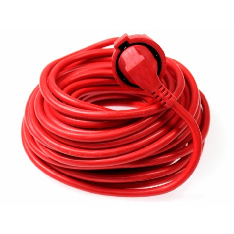 PVC-Verlengkabel 50m H05VV-F3G1,5 rood (SHUKO)