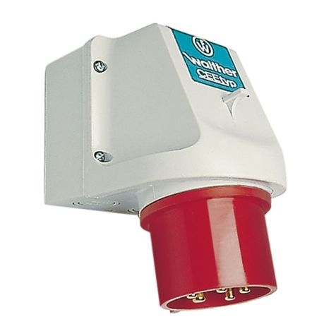 Wandtoestelstekker 16A 4P 110V 4h IP44