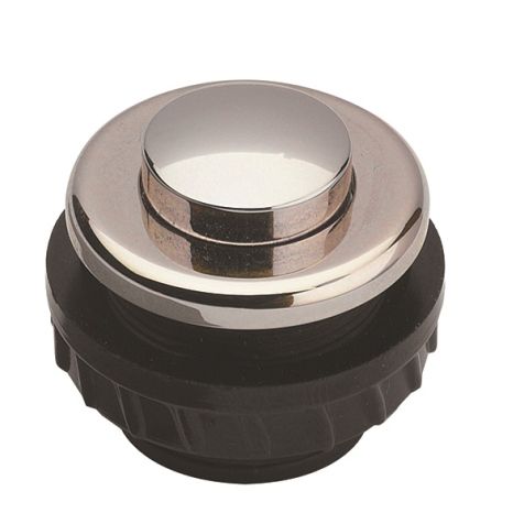 PROTACT 370 NI Bouton poussoir rond encastré en laiton nickelé, IP 54