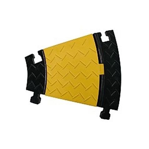 Kabelbrug kanal4 bocht 30° rubber 455x590x78mm 2+2 kanalen 52x52mm+46x52mm