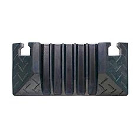 Kabelbrug kanal5 eindstuk rubber 200x445x50mm 5xkanaal grote 35x35mm