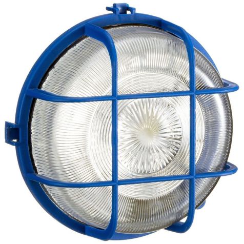 Lamphouder rond 75W, blauw