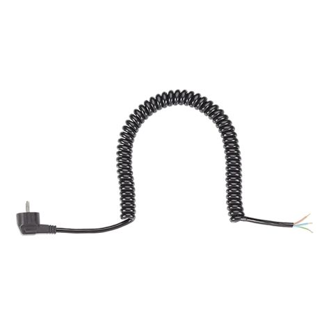 Cordon spiralé‚ CS-HO5VV-F 3G1,5 noir 0,5-2m