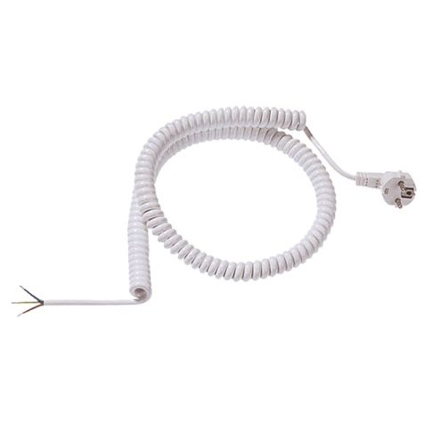 Cordon spiralé‚ CS-HO5VV-F 3G1,5 blanc