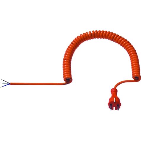 Spiraalsnoer H07BQ-F 3G1,5mm² oranje