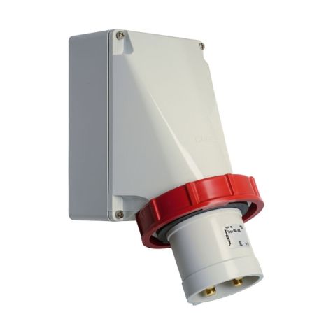 Wandtoestelstekker 63A 5P 230V 9h IP67