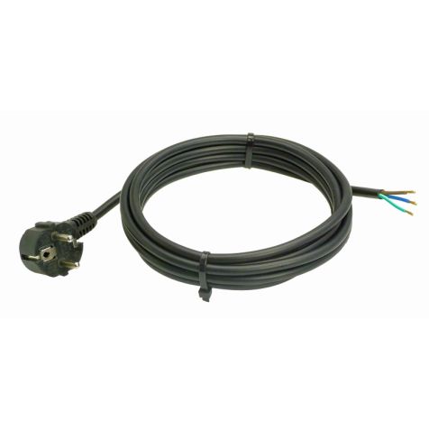 PVC-aansluitkabel 10m H05VV-F 3G1,0 zwart