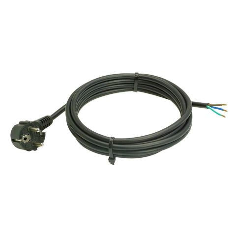 PVC-aansluitkabel 10m H05VV-F 3G1,5 zwart
