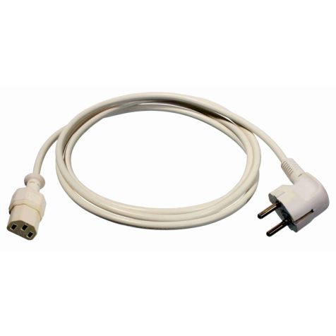 Câble de raccordement pour appareils froids -70°C, 2m H05VV-F3G0.75 blanc