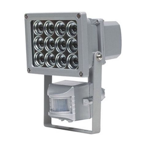 Spotlight LED 12W met detector 120°