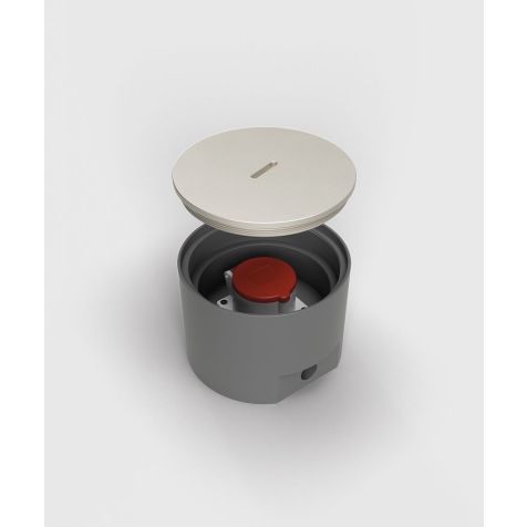Vloerdoos 7705A - 1 modules (1x CEE 5/32A 400V), Alu EV1