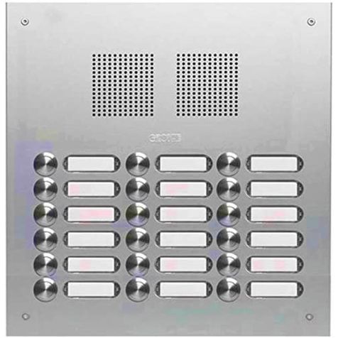 TS 787 deurplaat alu. EV1 3x6 drukknoppen 320x320x2,5mm