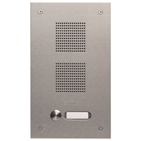 TS 788 deurplaat inox V2A 1 drukknoppen 160x270x2mm