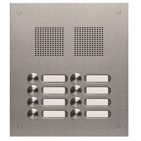 TS 788 deurplaat inox V2A 2x4 drukknoppen 240x272x2mm