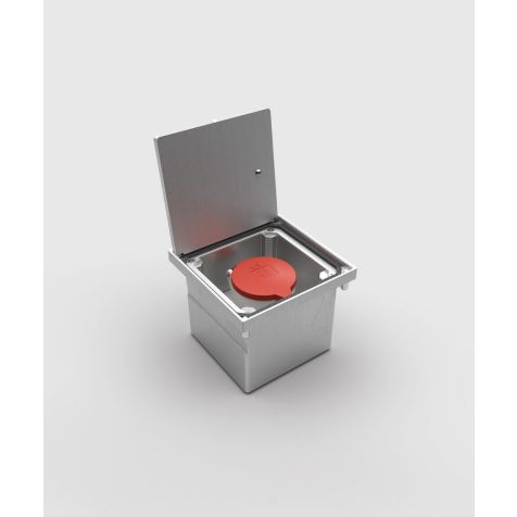 Boîte de sol 8310A - 1 module (1x CEE 5/32A 400V), Alu EV1