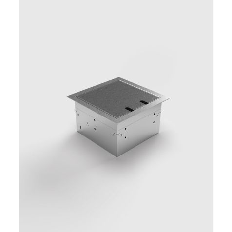 Boîte de sol 8502B - 2 modules (1x UTE + 1x Antenne), avec couvercle recouvrable