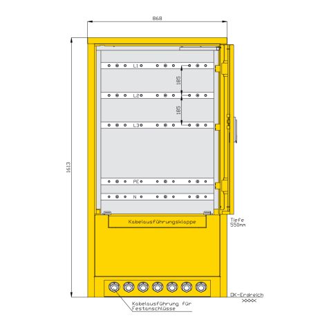 F/M stroomverdeler in modulair ontwerp