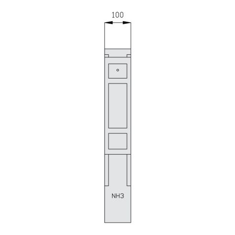 Modul 100 mm breit