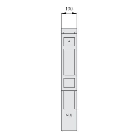 Modul 100 mm breit