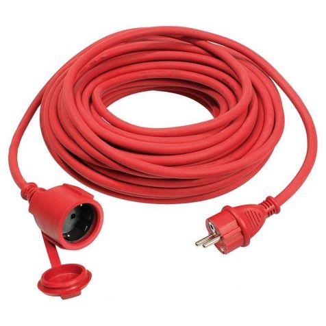 Rallonge de câble caoutchouc 25m H07RN-F 3G1.5 rouge