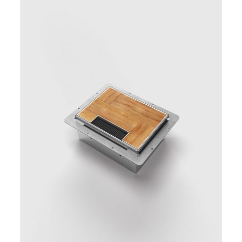 Vloerdoos 8904HB - 4 modules (2x UTE + 2x CAT6a + 1x Antenne), met afdekbaar deksel