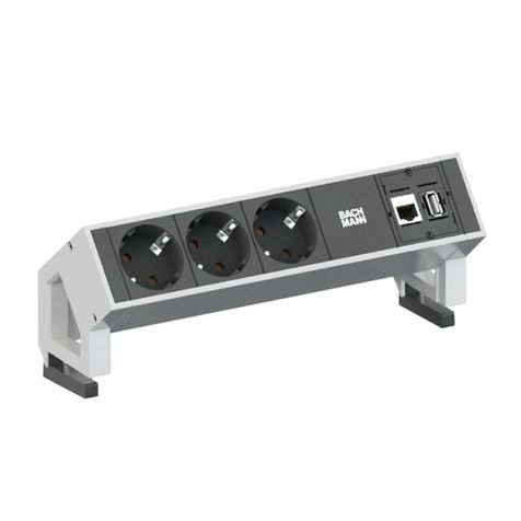 DESK2 3x Schuko 1xCAT6 1xUSB 0,2m GS