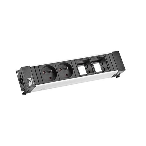 CONFERENCE/TOP FRAME powerstrip 4 modulen (2x UTE 2x Lege mod) GST18i3 in/out