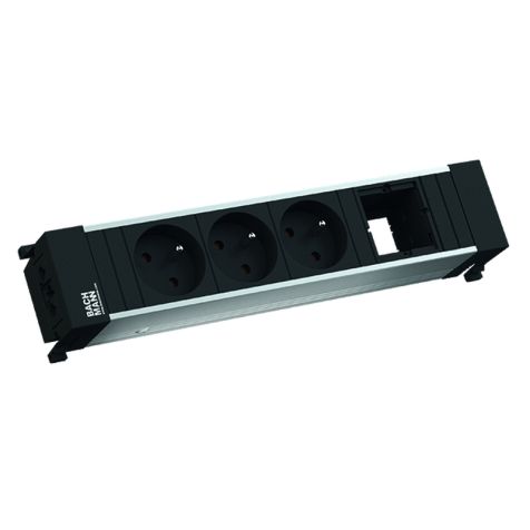 CONFERENCE/TOP FRAME powerstrip 4 modulen (3x UTE 1x Lege mod) GST18i3 in/out