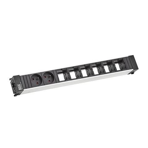 CONFERENCE/TOP FRAME powerstrip 8 modulen (2x UTE + 6x LEGE MOD) + GST18i3 in/out