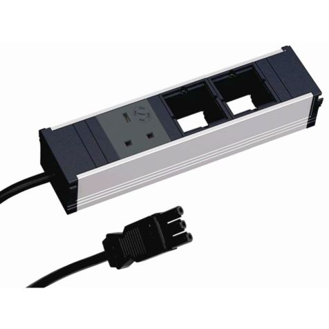 CONI powerstrip 3 modulen (1x UK 90° 3,15A 2x Custom mod) GST