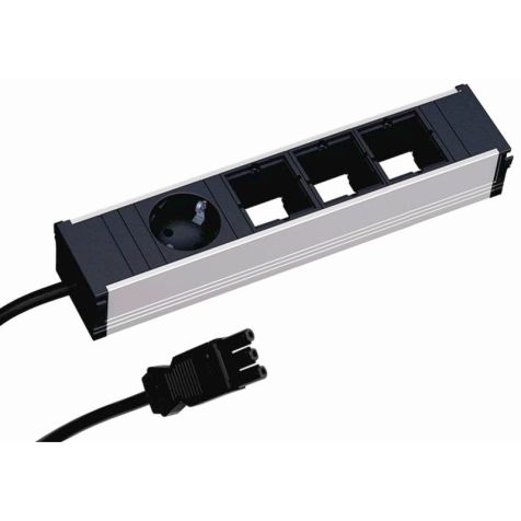 CONI powerstrip 4 modulen (1x Stopcontact 3x Custom mod) met kabel 0.1m GST18i3 (SHUKO)