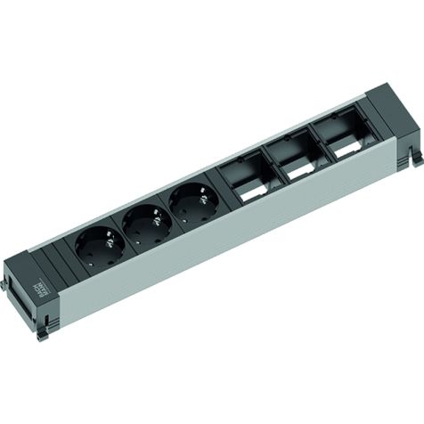 POWER FRAME powerstrip 6 modulen (3x Stopcontacten 3x Lege mod) GST18i3 (SHUKO)