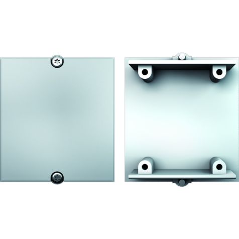 Plaque vierge pour module vierge Blanc avec vis