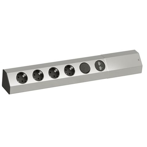 Kitchen outlet wall/cornerALU profile,switch, USB Charge-4xs