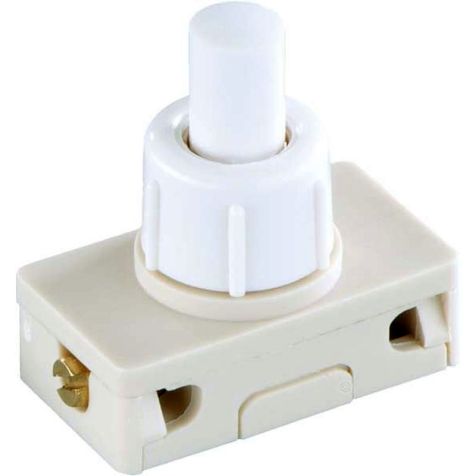 Bouton poussoir commutateur Serie 3030, aan- 1pol. blanc