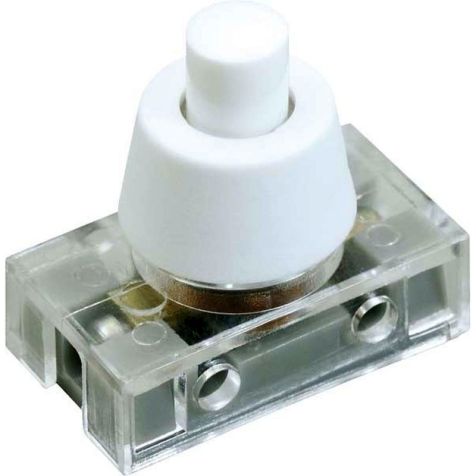 Bouton poussoir commutateur serie 8001, commutateur, 1-polig, blanc