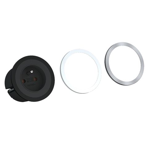 PIX (1x UTE) avec 2 anneaux noir/blanc+0,2 mtr cable