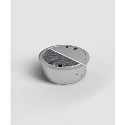 Vloerdoos 9904A - 4 modules (2x UTE + 2x CAT6a + 1x Antenne), Alu EV1