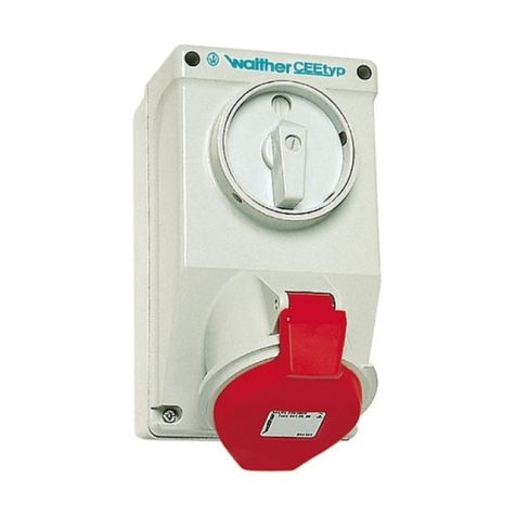CEE Stopcontact met schakelaar 16A 5P 380V
