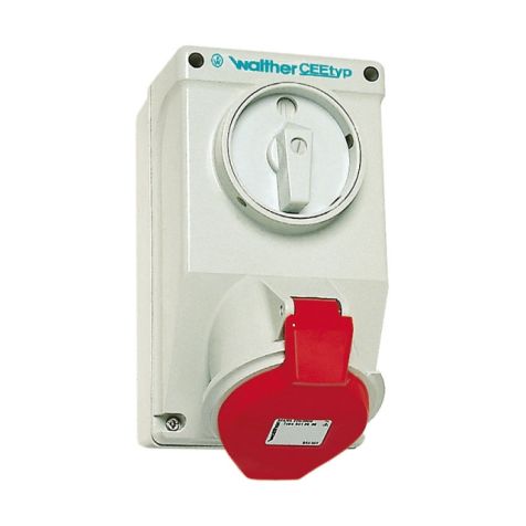Wandstopcontact 32A 3P 110V 4h IP44