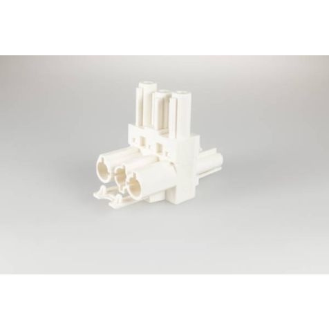 AC166 GVT 3 splitter, 3-pôles, 1 in 2 out blanc