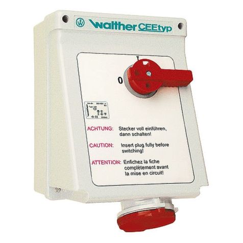 Wandstopcontact 16A 3P 400V 9h IP44