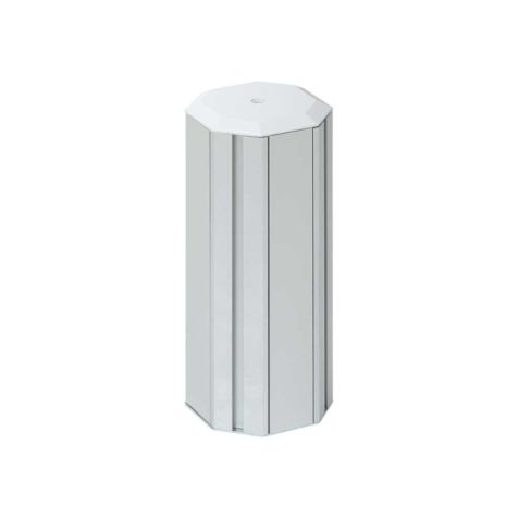 K45 Zuiltje 130x125mm 4 zijden 6x - hoogte 310mm - Aluminium