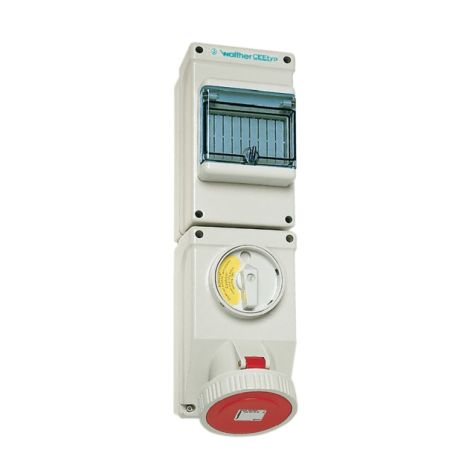 Wandsteckdose 32A 4P 400 440V 3h