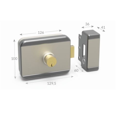 RimTopLock Avec cylinder/12Vdc/Timer/Sensor/500mA 