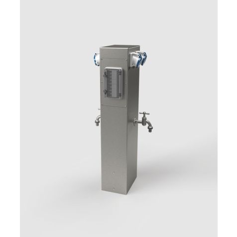 Colonne d'énergie ES884 - 6 modules (4x CEE 3/16A + 4x 1P 16A RCBO + 2x robinet d'eau), DB701