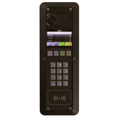 2-SMART deurpost Audio Video met badgelezer en Bluetooth zwart