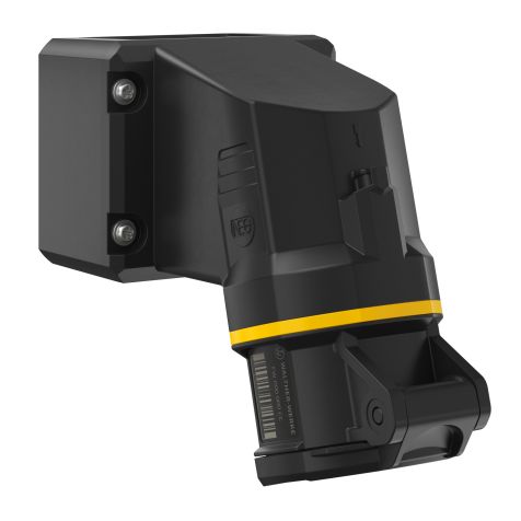 NEO Socle de prise mural 16A 4P 4h IP54 130V avec pince à ressort et socle pivotant