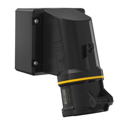NEO Socle de prise mural 32A 5P 4h IP54 130V avec bornier push-in et socle pivotant