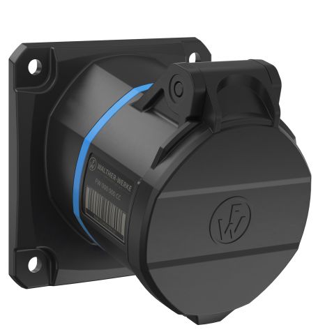 NEO Prise encastrée inclinée 16A 5P 9h IP54 230V avec connexion à  vis